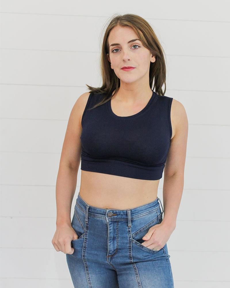 Crew Neck Tank Halftee